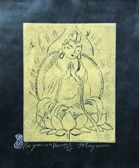 Be Your Own Kannon (Kwan Yin), Black and Gold, Sold as Set