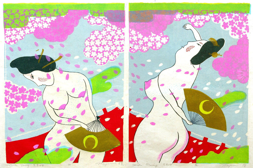 Flower Viewing Diptych