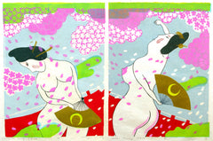 Flower Viewing Diptych, Sold Out